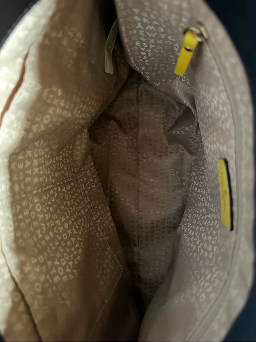 Kate Spade Maximillian Maxwell Owl Tote featuring patent leather and suede
